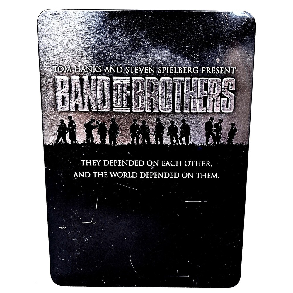 Band of Brothers HBO WWII Miniseries 6-Disc DVD Metal Tin Set Good Condition